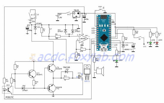 металлодетектор на Arduino FoxyPi
