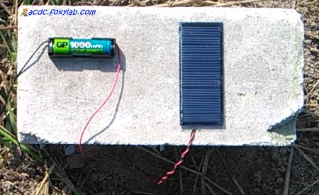 заряд аккумулятора от солнечной батареи